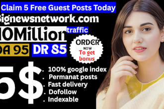 premium guest post on bignewsnetwork,com with seo backlinks high da guest post