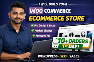 build and design e commerce website for you