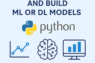 clean, analyze data and build ml or dl models using python