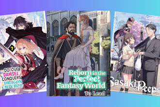 do anime manga light novel webnovel book cover art design webtoon manhwa comic