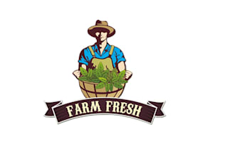 design a fresh and professional logo for your vegetable farm or organic brand