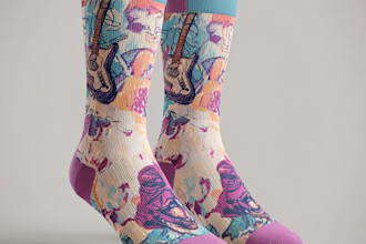 design modern and unique custom socks