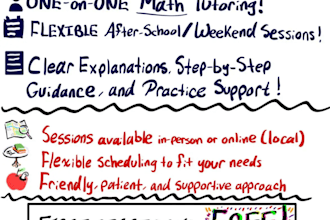 tutor you in high school math, physics, or chemistry