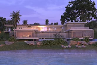 design beach house, tiny home ,resorts and restroom