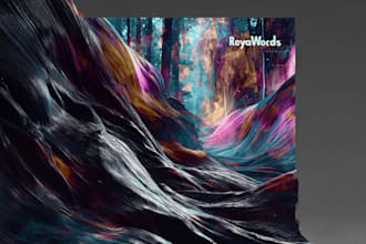 design and animate abstract album cover art