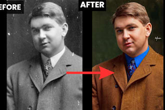 restore, enhance, and upscale your old, faded, blurry photos to high resolution