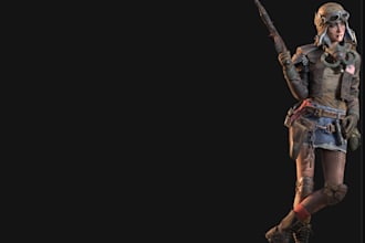 turn 2d to 3d,nsfw viking character,sculpt3d,8k texture,3d armror,roblox,ue5 rig