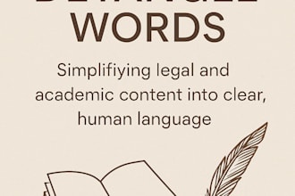 simplify academic readings, legal texts, articles, or blog