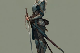 draw fantasy rpg dnd character art