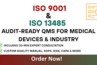 help you achieve iso 13485, iso 9001 certification