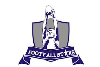 design popular footy all stars game logo