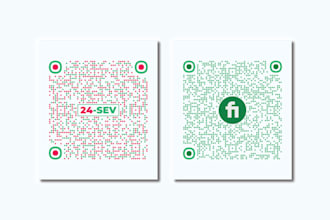 design custom qr code with logo in center for you