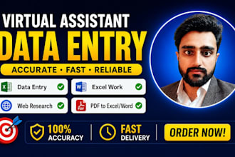 do excel data entry , internet research and email scrapping