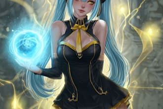 draw fan art or original character from anime, manga, comics and games