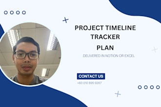 create simple project plans and timelines using notion or excel