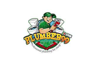 design a professional and eye catching logo for your plumbing business