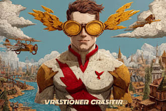 create scifi, fantasy, superhero character design