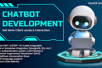 develop a custom chatbot using python, flask, fastapi or generative ai
