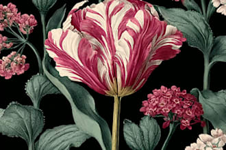 made a botanical illustration depending on your concept
