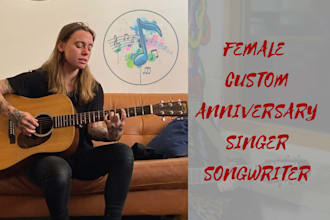 produce custom song, love song, wedding anniversary song, pop, soul, soft, vocal