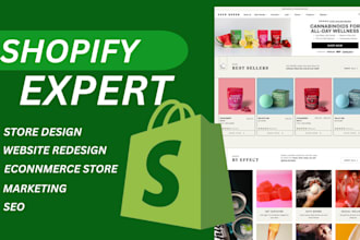 design shopify store, redesign shopify or fix shopify website
