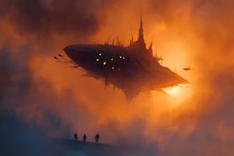 do fantasy and sci fi concept art environments, buildings