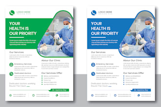 design a professional medical flyer or brochure