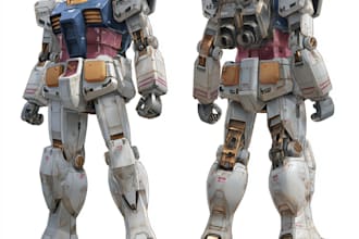 make amazing character mecha robot illustration
