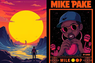 design album cover or single cover art and mixtape cover