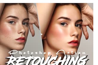 design a modern fashion beauty photo retouch and enhancement