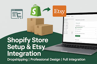 set up a shopify store, dropshipping shopify store shopify to etsy integration