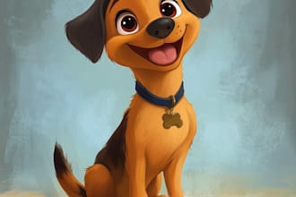 disney cartoon portrait of your pat