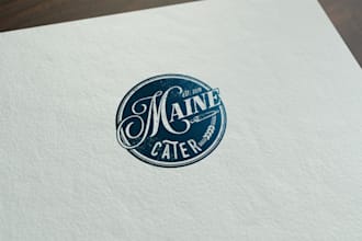design a retro custom food and drink brand logo