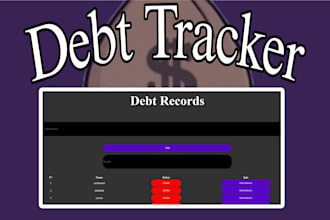 deliver a simple debt tracking system