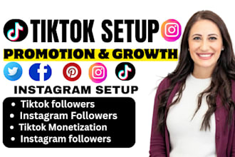 grow and promote your instagram, tiktok monetization for organic followers