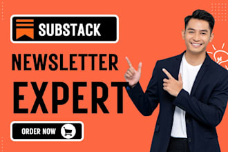setup substack account, newsletter, page, post creation promotion email template