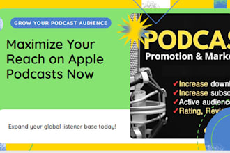 do podcast marketing promotion, apple podcast to grow global listeners