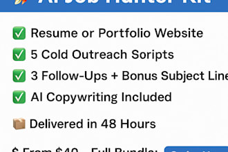 build a personal resume or portfolio website with ai optimized content