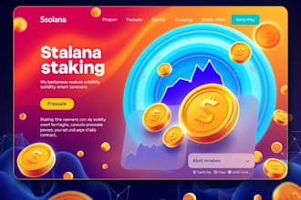 create a solana staking website or presale website with secure smart contracts
