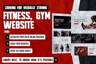 design fitness landing page for personal trainer gym coach