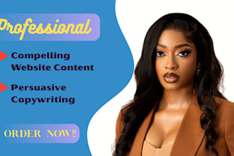 write compelling website content and persuasive copywriting
