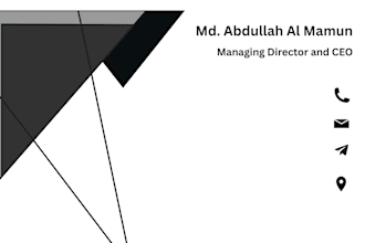 design a professional visiting card or business card