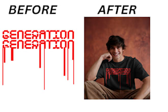 do tshirts designs and mockups with high resolution