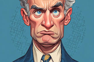 make you political funny cartoon portrait