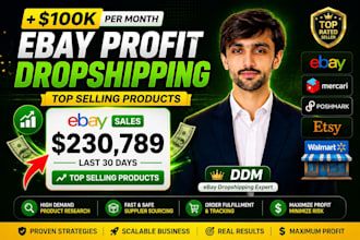 provide ebay, amazon and walmart dropshipping services