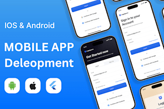expertly create flutter apps for android and ios