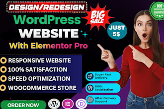 create design redesign copy clone divi wordpress website by elementor pro expert
