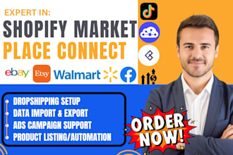 connect shopify store to marketplace walmart ebay etsy cedcommerce litcommerce