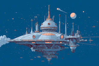 draw sci fi spaceship design