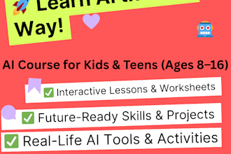teach you ai full course for 8to16 years